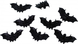 Chauves-souris décoratives en plastique pour Halloween