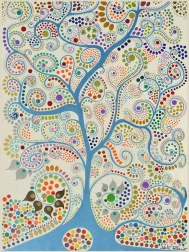 Puzzle RAVENSBURGER arbre bleu, 1500 pièces