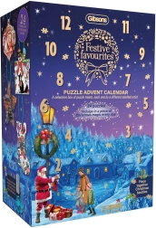 Calendrier de l'Avent puzzle Gibsons Préférences festives pour 24 jours
