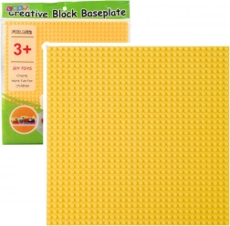 Plaque de construction pour briques jaune 25,5 x 25,5 cm