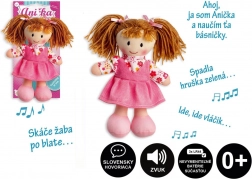Poupée en peluche Ani0dka 20 cm, parlant slovaque