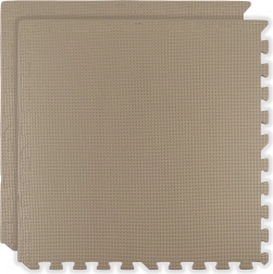 Tapis de sol en mousse HUMBI 120 × 60, grands puzzles imperméables, 2 pièces, beige clair