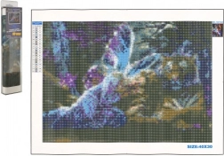 Broderie diamant NORIMPEX – fée papillon 30 × 40 cm