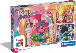 Clementoni puzzle Trolls, 3×48 pièces