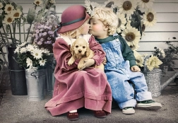 Puzzle 1000 pièces Premier amour