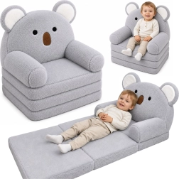 Fauteuil enfant convertible 2-en-1 Koala, gris