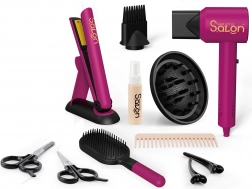 Coffret cosmétique pour enfants avec sèche-cheveux et lisseur