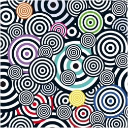 Curiosi puzzle carrés Q Shake motif V 70 pièces