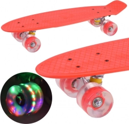 Planche avec roues lumineuses