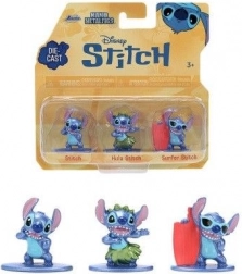 Figurines en métal STITCH – lot de 3 pièces (4 cm) par Jada Toys