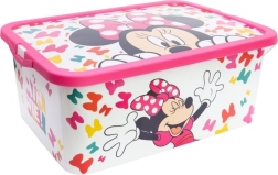 Boîte de rangement en plastique 13 l MINNIE avec couvercle