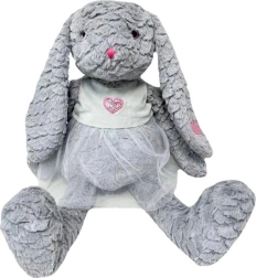Lapin en peluche Rózia 32 cm gris