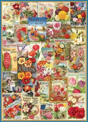 eurographics puzzle catalogue de graines de fleurs 1000 pièces