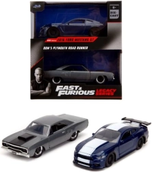 Pack Double Modèles Auto Ford Mustang GT350 et Plymouth Road Runner de Fast and Furious