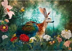 Puzzle Faune fantastique Jackalope 1000 pièces