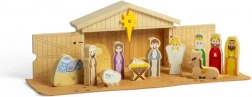 Bigjigs Toys Crèche de Noël en bois