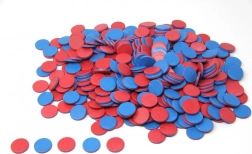 Jetons rouges et bleus Wissner 400 pcs