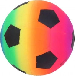 Balle de plage en caoutchouc arc-en-ciel motif ballon de football 22 cm