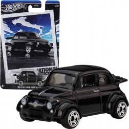 Hot Wheels National Icons – modèle de voiture Fiat 500 D Modificado (1960) 1:64, noir