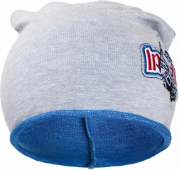 Bonnet d’automne pour enfant New Baby In-line gris-bleu