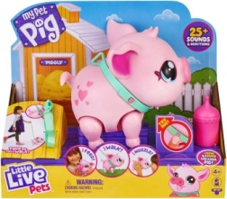 little live pets cochonnet interactif Piggly avec laisse