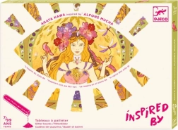 Sablage scintillant - Illustrations inspirées d'Alfons Mucha