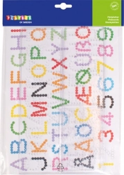 Plaques pour perles à repasser PLAYBOX - lettres et chiffres