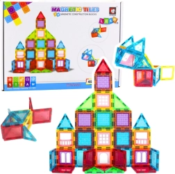 Jeu de construction 3D magnétique – kit éducatif de 45 pièces