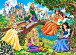 Puzzle 180 pièces princesses au jardin
