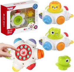 Woopie Cube d’Activités Fusée Cosmique - Cube Sensoriel Éducatif 18m+