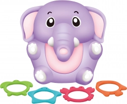 Éléphant de bain avec anneaux