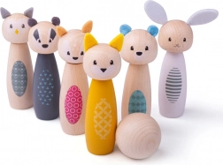 Quilles en bois animaux de la forêt BIGJIGS TOYS
