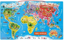 Carte du monde magnétique pour enfants