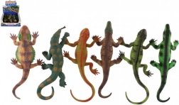 Ensemble de lézards en caoutchouc avec ventouse dans la boîte
