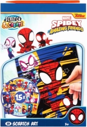 livre à gratter SPIDEY A5 – kit créatif pour enfants