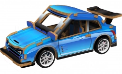 Puzzle 3D voiture de course bois