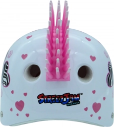 Casque de cyclisme enfant Zebra avec petits cœurs – taille M