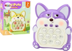 Console de jeu Pop-It Renard violet 7 modes de jeu