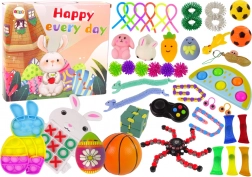 Coffret de Pâques de jouets fidget Pop It et squishy antistress – 42 pièces