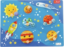 Puzzle à encastrer en bois Cosmos, 8 pièces