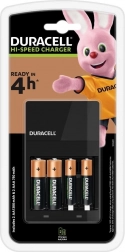 Chargeur Duracell Hi-Speed avec 2 piles AA et 2 piles AAA