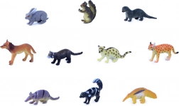 animaux de la forêt mini zoo – ensemble de 10 figurines en sachet