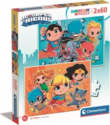 Puzzle DC Super Friends 2x60 pièces de Clementoni