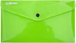 Pochette à pression verte