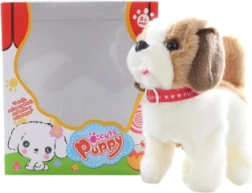 Chien en peluche qui marche et aboie, à piles