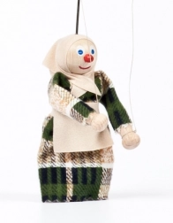 gerlich marionnette en bois grand-mère Anežka 12 cm