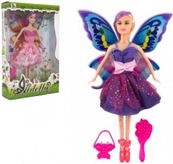 Poupée fée avec ailes et accessoires