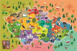 TREFL Puzzle carte de la République tchèque 44 pièces