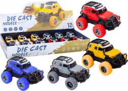 Voiture tout-terrain 1:32 métal pneus en caoutchouc lumières sons à friction