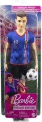 Poupée Ken de football en maillot bleu